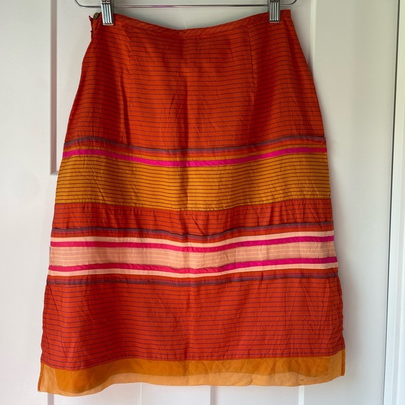 dosa by Christina Kim at La Garçonne Silk Striped Skirt - Picture 10 of 14